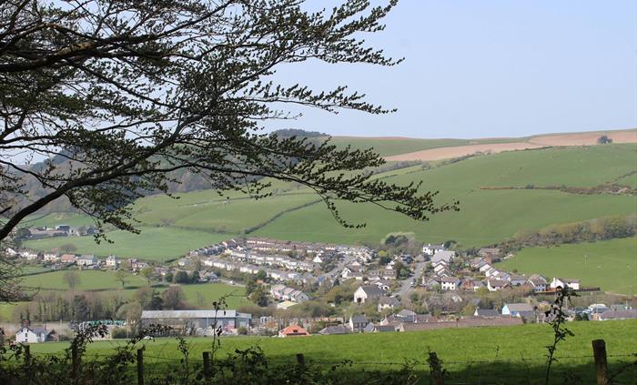 View from Gogerddan Wood